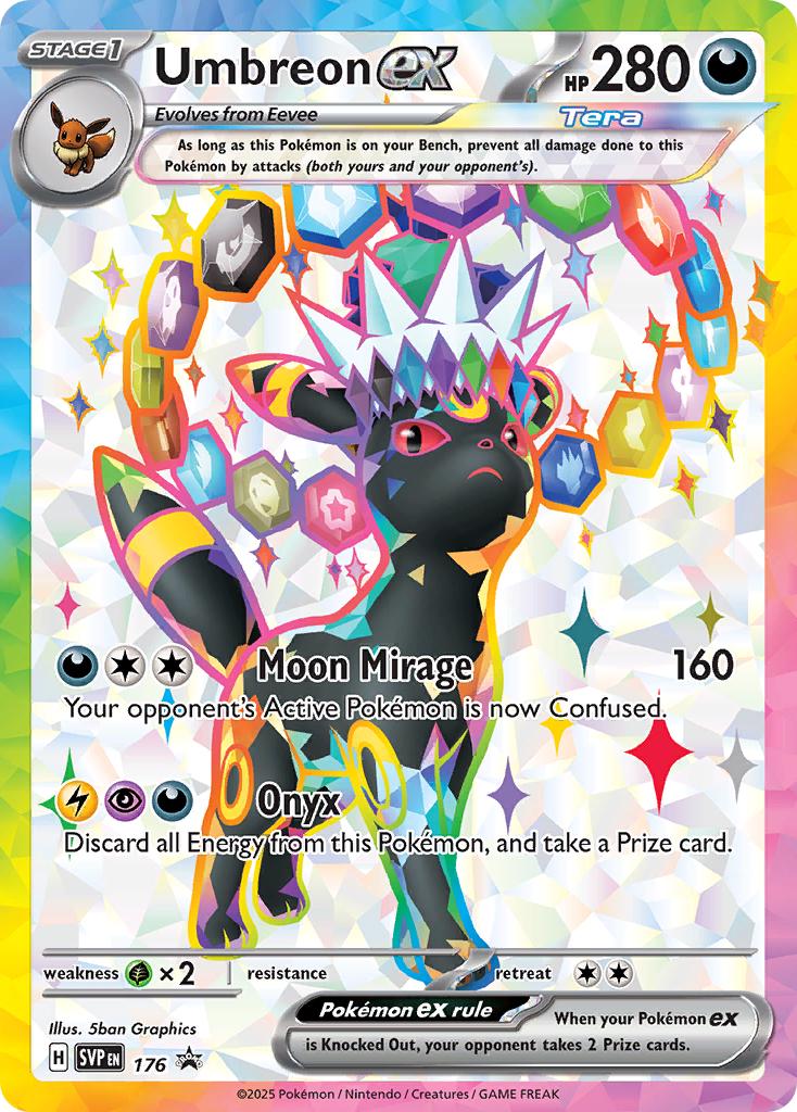 umbreon star pokemon card Pokémon TCG - ex - 176 Darkness / 310 / RAINBOW ENERGY - 17/82 Certification ID:128306644 in_stock_prv_1