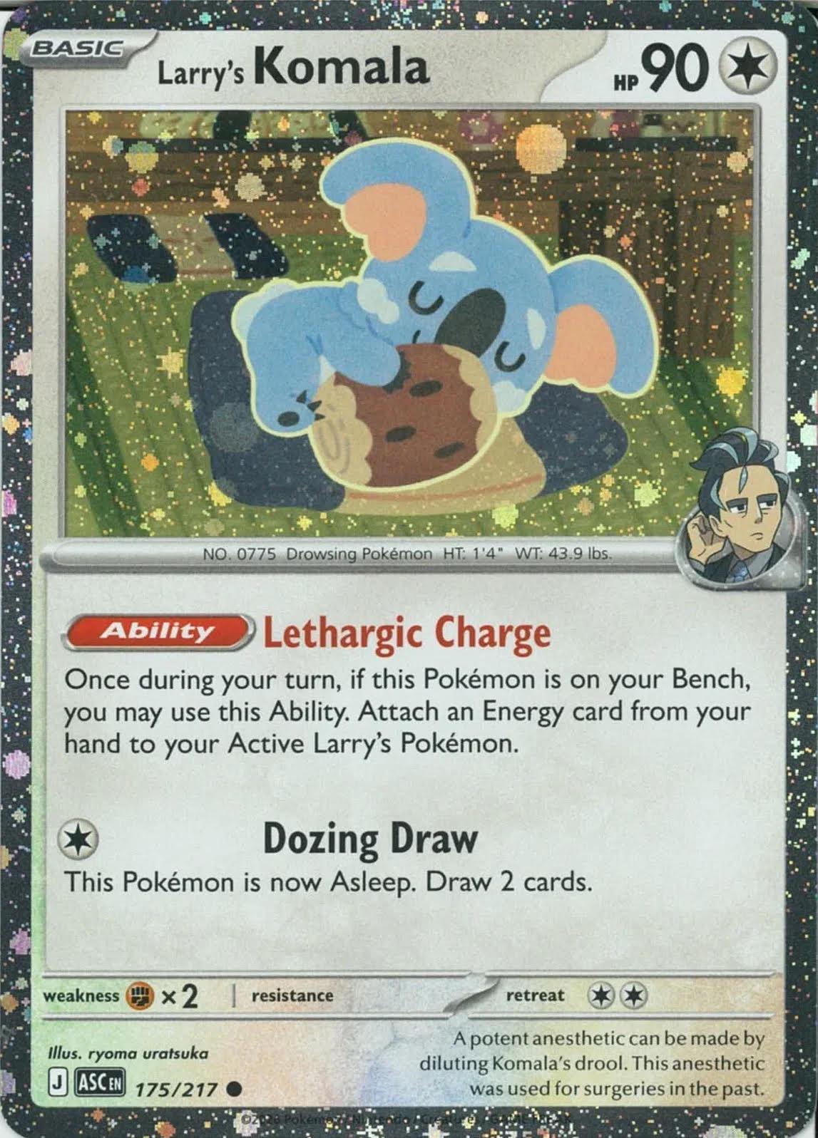 Pokémon TCG - Larry's Komala - 175/217 - Cosmos Holo