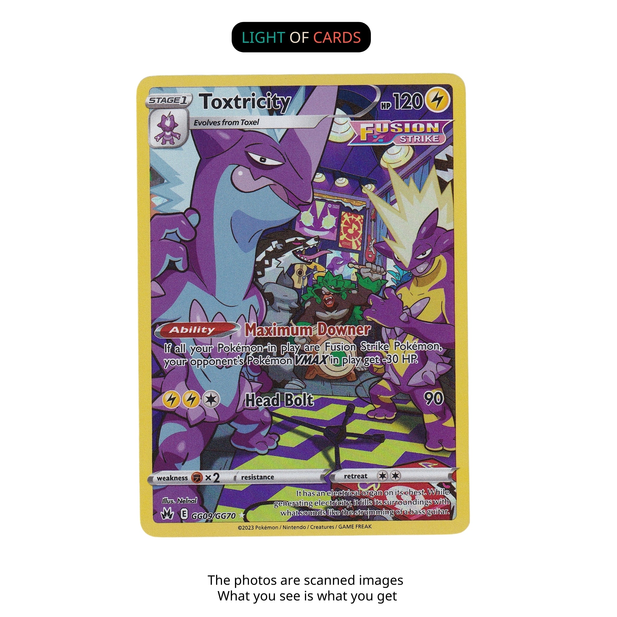 toxtricity pokemon card fusion strike Toxtricity 107/264 & 108/264 - Fusion Strike - Rare - Pokemon Evolution 4  Cards main image 1
