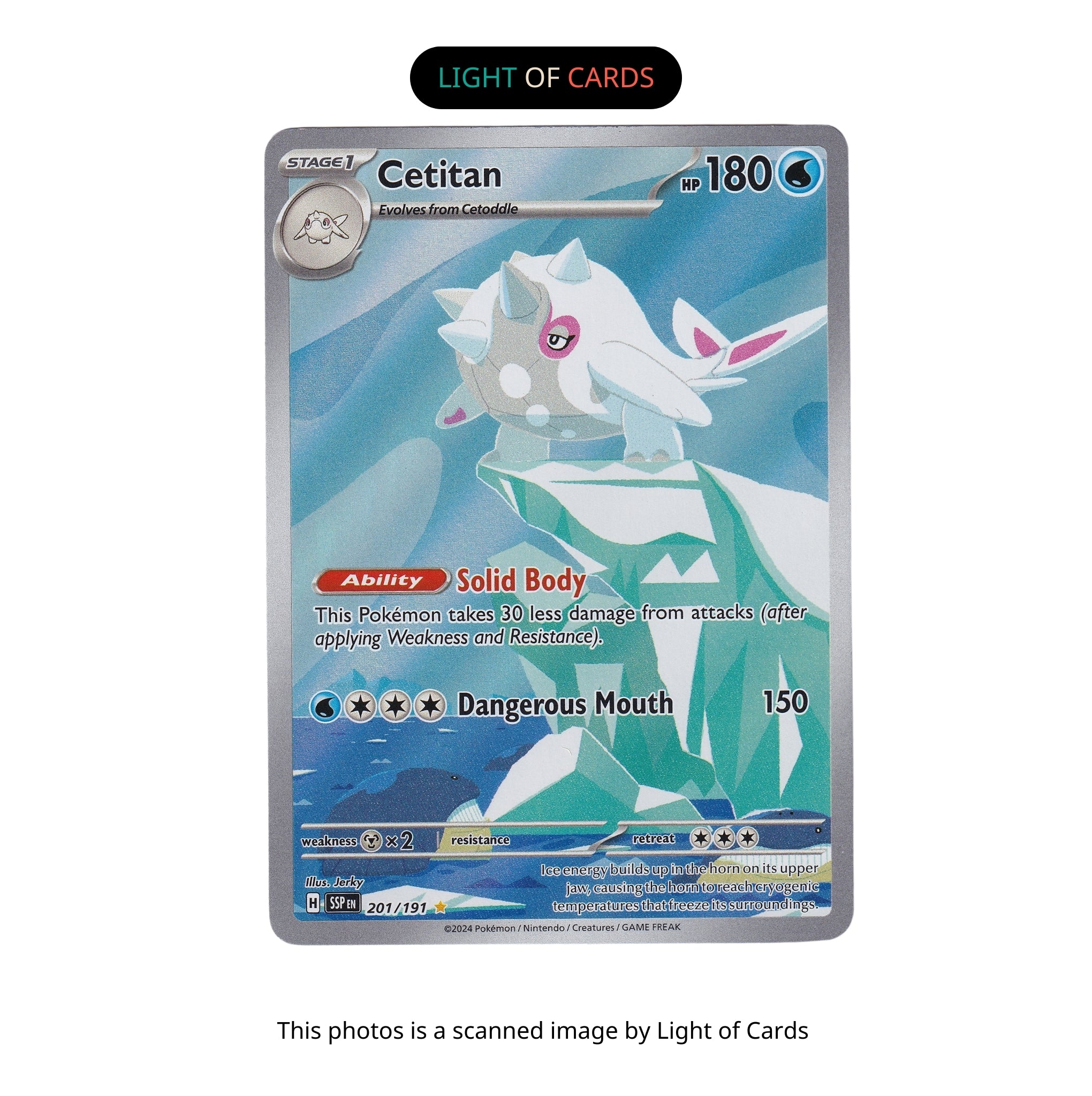 Pokmon TCG - Cetitan - 201/191 - Illustration Rare - Surging Sparks - Light of Cards Pokmon TCG - Cetitan - 201/191 - Illustration Rare - Surging Sparks - Light of Cards