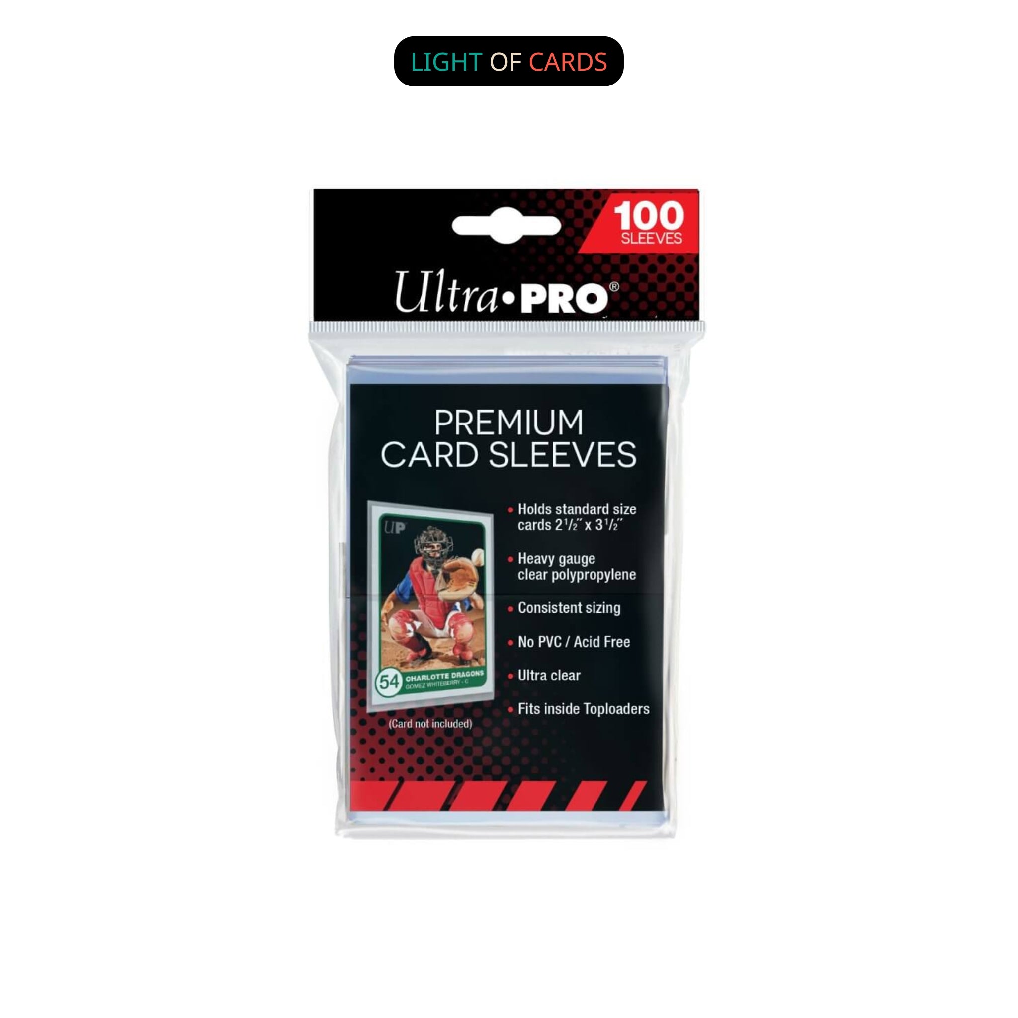 Ultra PRO Premium Card Sleeves - Platinum