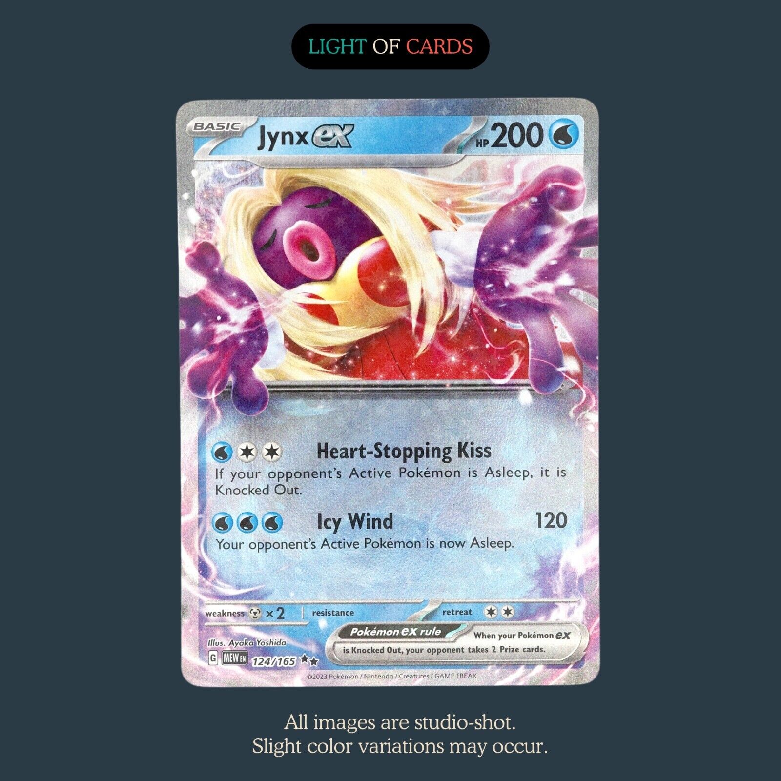 Pokmon TCG - Jynx ex - 124/165 - Double Rare - Holo - SV151 Light of Cards Pokmon TCG - Jynx ex - 124/165 - Double Rare - Holo - SV151 Light of Cards