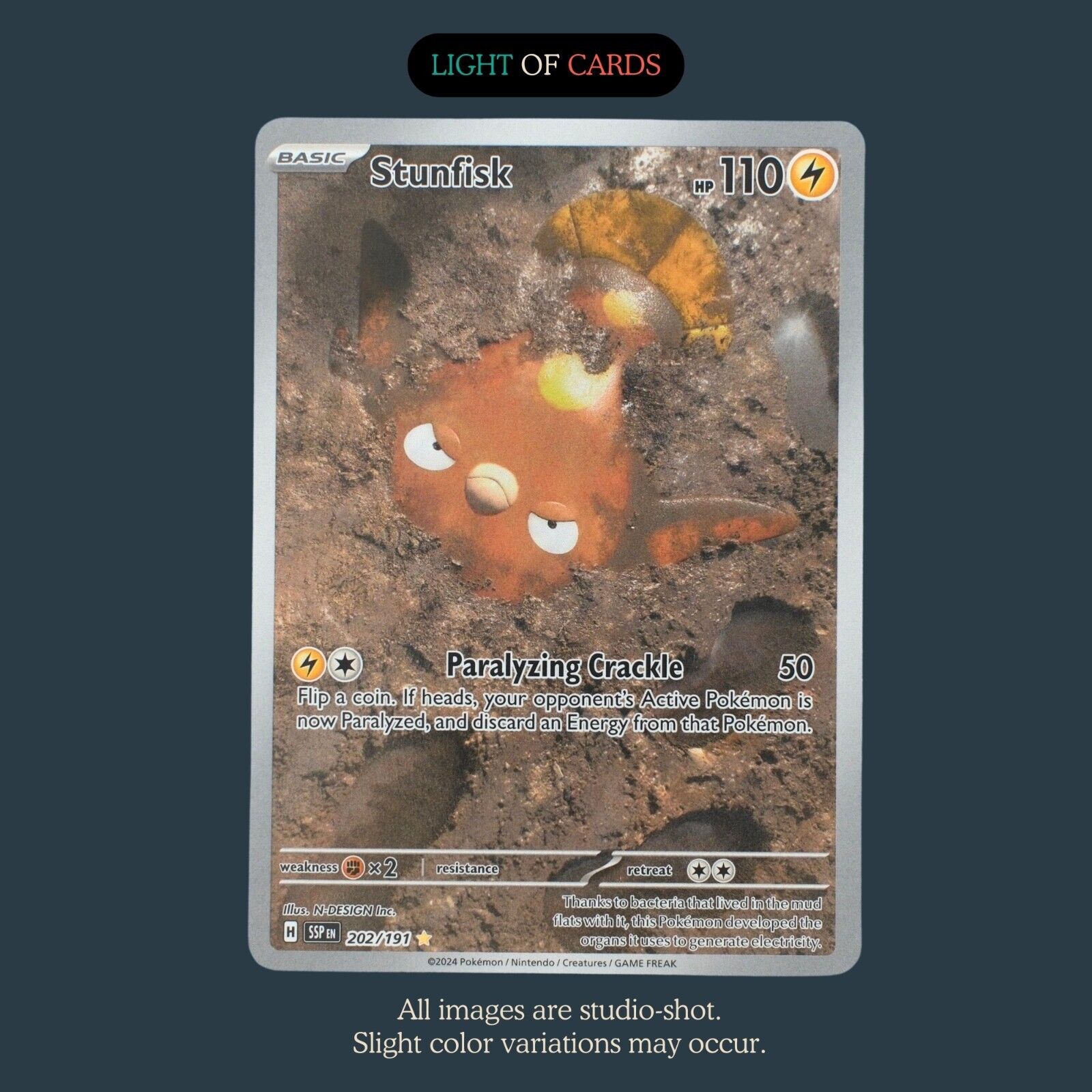 Pokémon TCG - Stunfisk - 202/191 - Illustration Rare