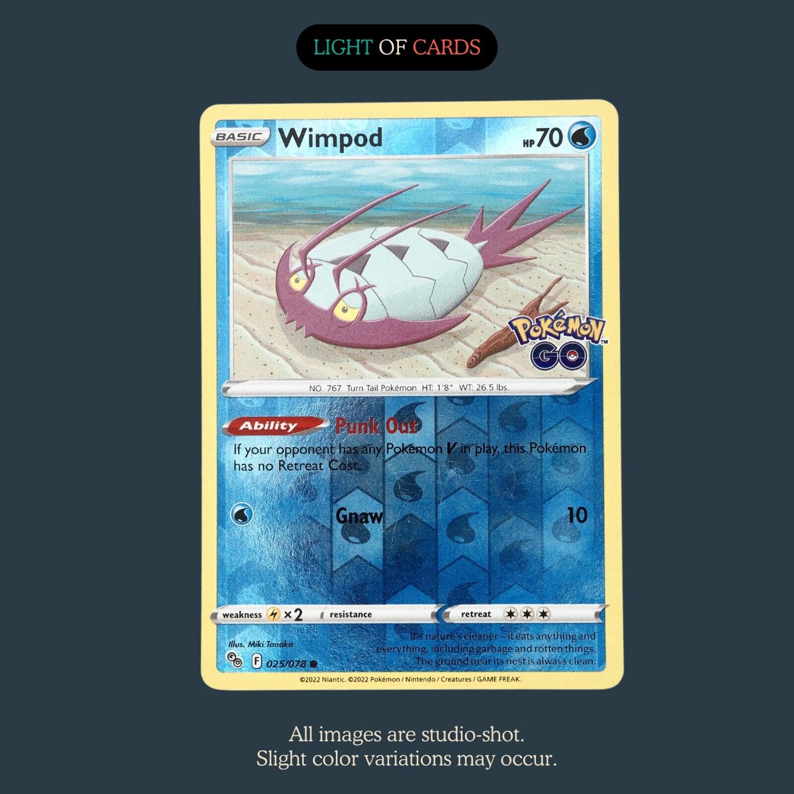 Pokémon TCG - Wimpod- 025/078 - Reverse Holo - Common
