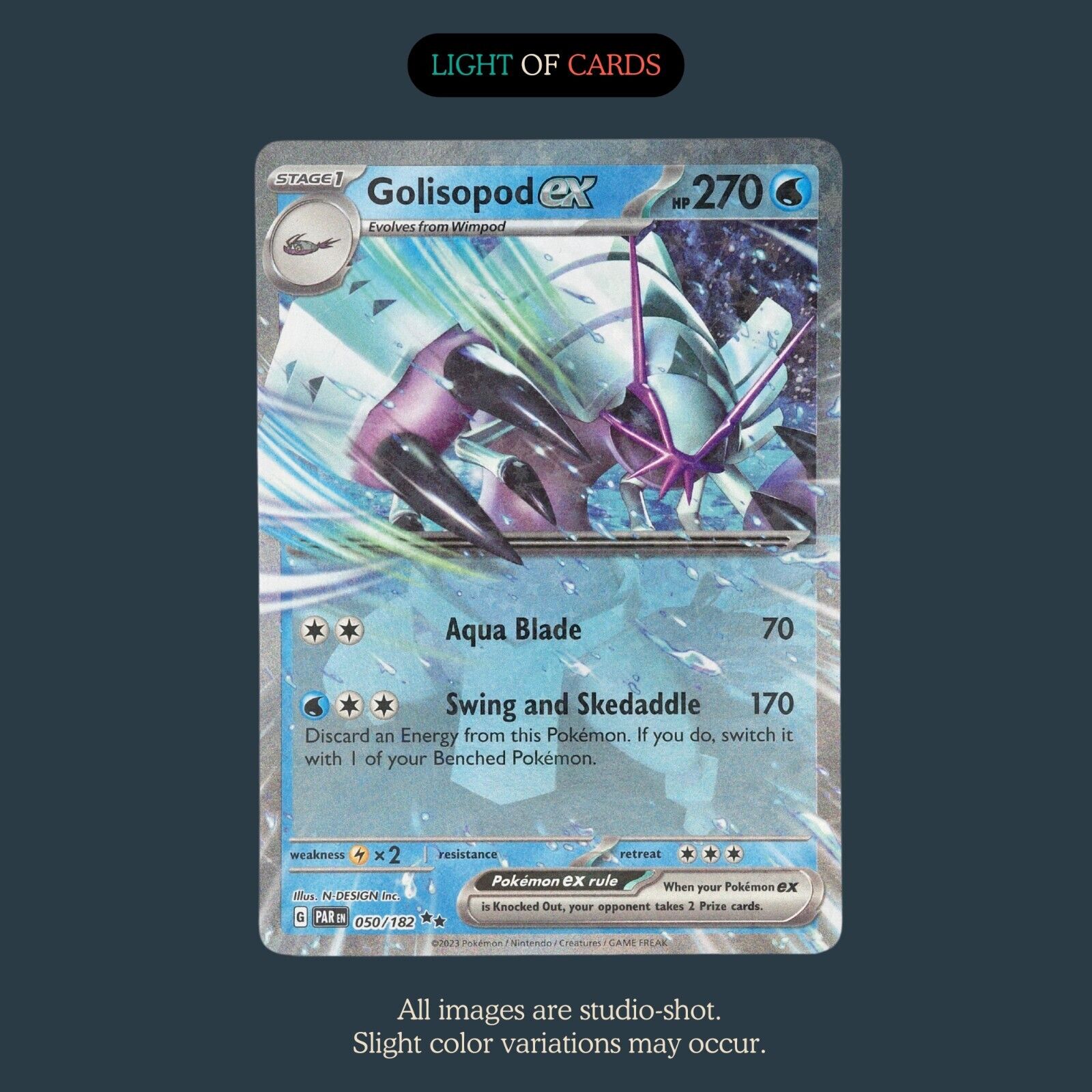 Pokémon TCG - Golisopod - 050/182 - Double Rare - Paradox Rift