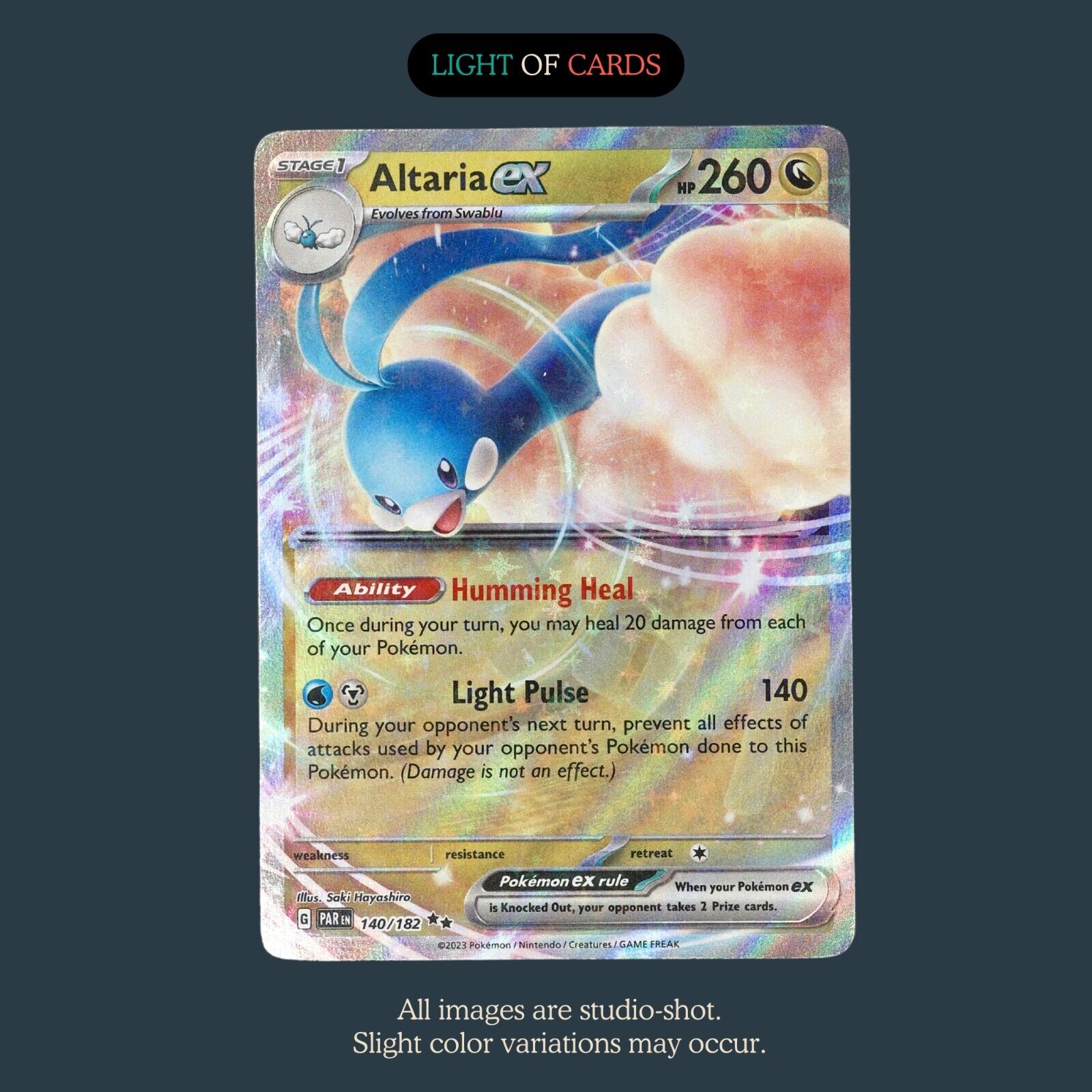Pokmon TCG - Altaria ex - 140/182 - Double Rare - Paradox Rift - Full Light of Cards Pokmon TCG - Altaria ex - 140/182 - Double Rare - Paradox Rift - Full Light of Cards