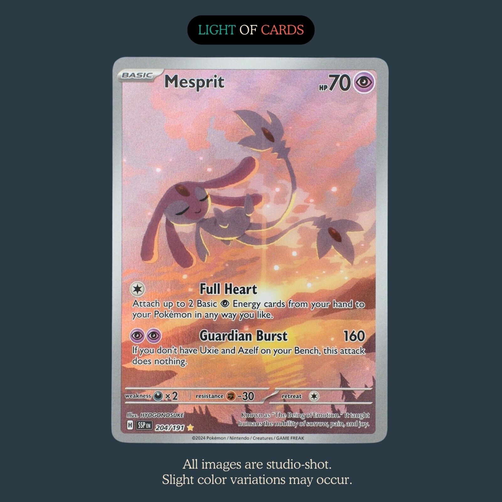 Pokémon TCG - Mesprit - 204/191 - Illustration Rare - Surging Sparks