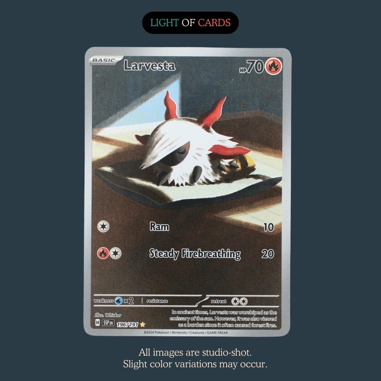 Pokémon TCG - Larvesta - 196/191 - Illustration Rare