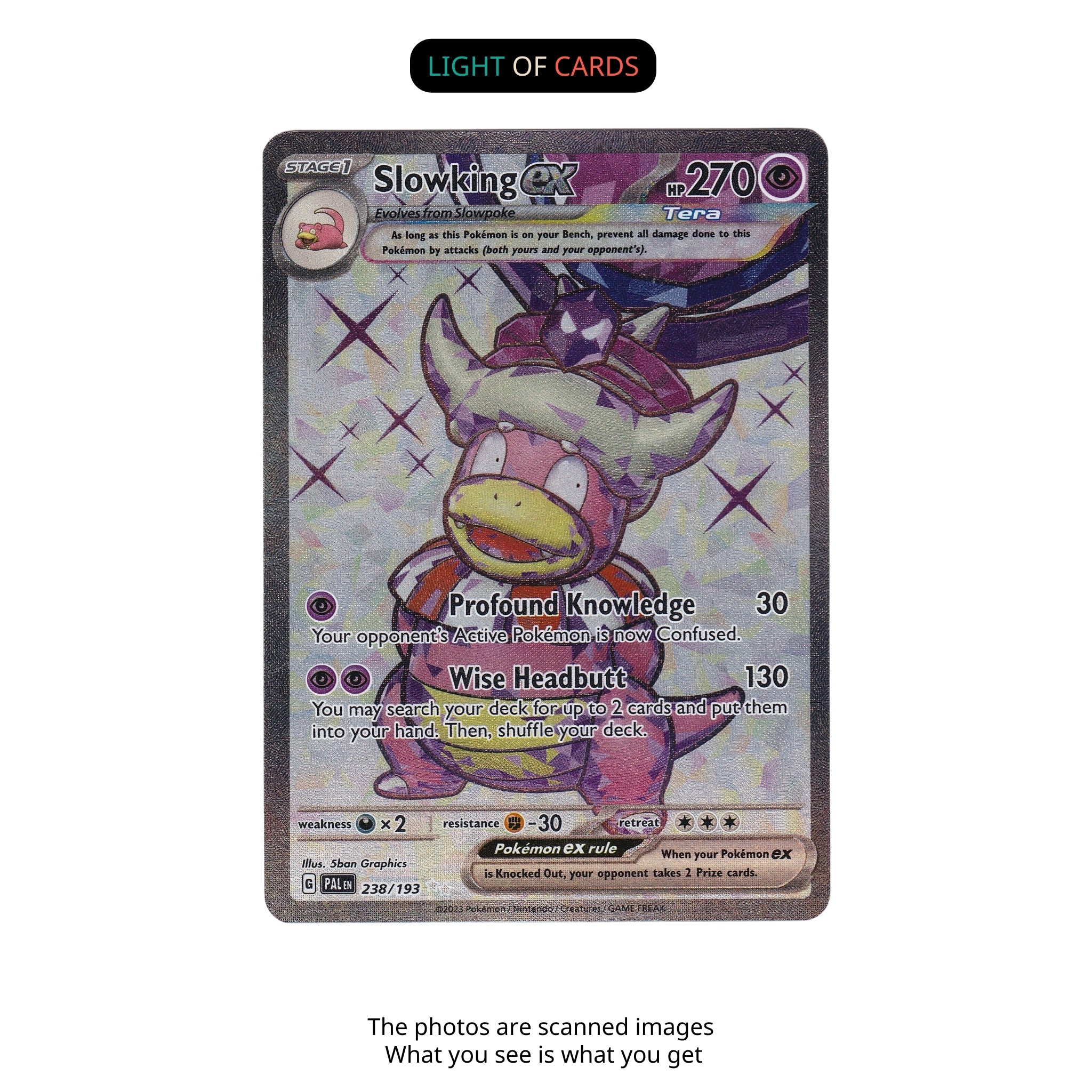 Pokmon TCG - Slowking ex - 238/193 - Holo - Ultra Rare Light of Cards Pokmon TCG - Slowking ex - 238/193 - Holo - Ultra Rare Light of Cards