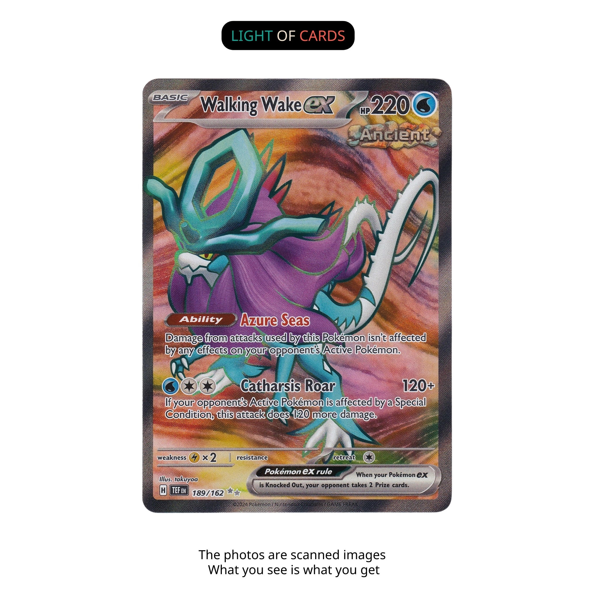 Pokémon TCG - Walking Wake ex - 189/162 - Holo