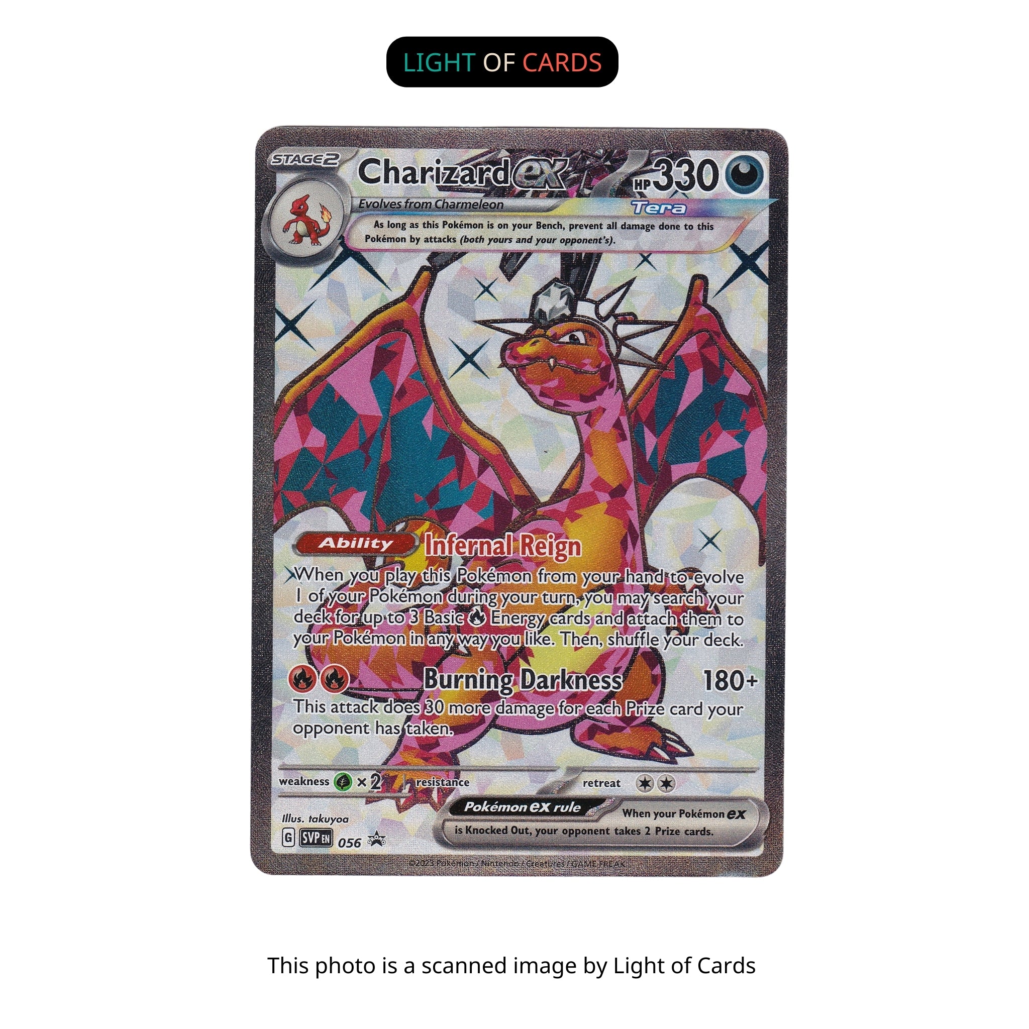 Pokmon TCG- Charizard ex - 056 - Black Star Promo - Holo - Ultra Rare Light of Cards Pokmon TCG- Charizard ex - 056 - Black Star Promo - Holo - Ultra Rare Light of Cards