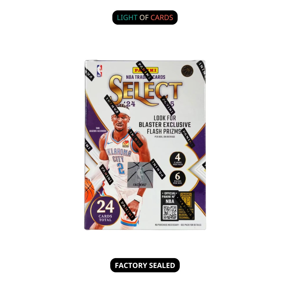 2024-25 Panini Select Basketball Blaster Box – Factory Sealed, 6 Packs, 24 Cards, NBA