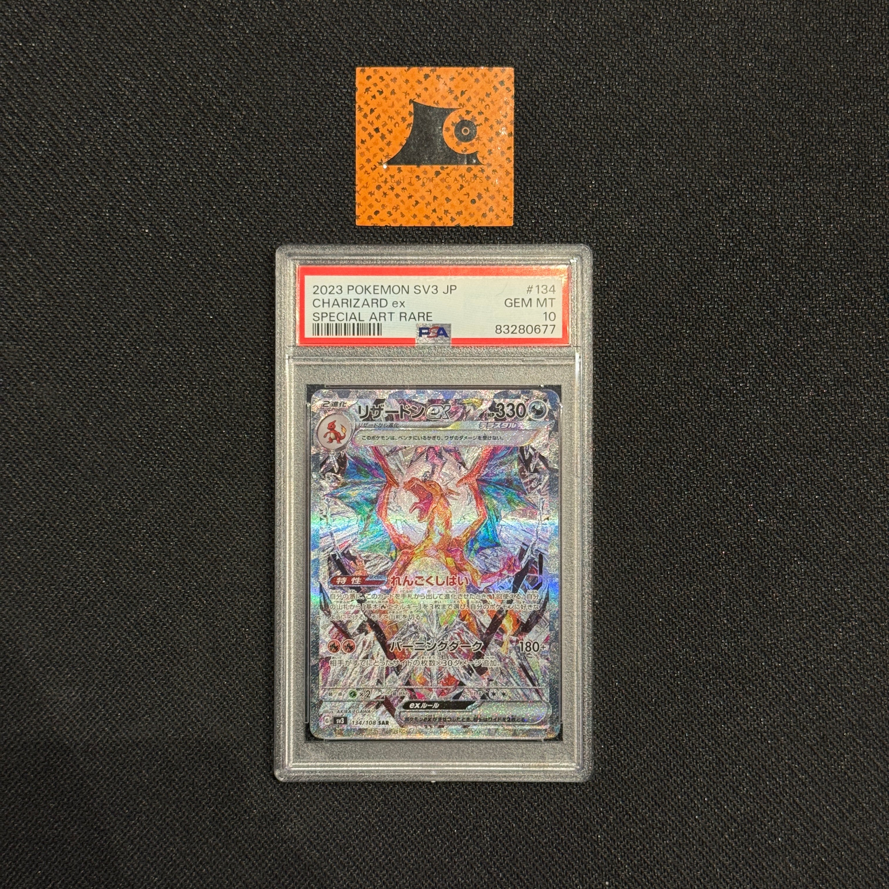 PSA 10] - Charizard EX - 134/108 - Ruler of Black Flame - Pokémon