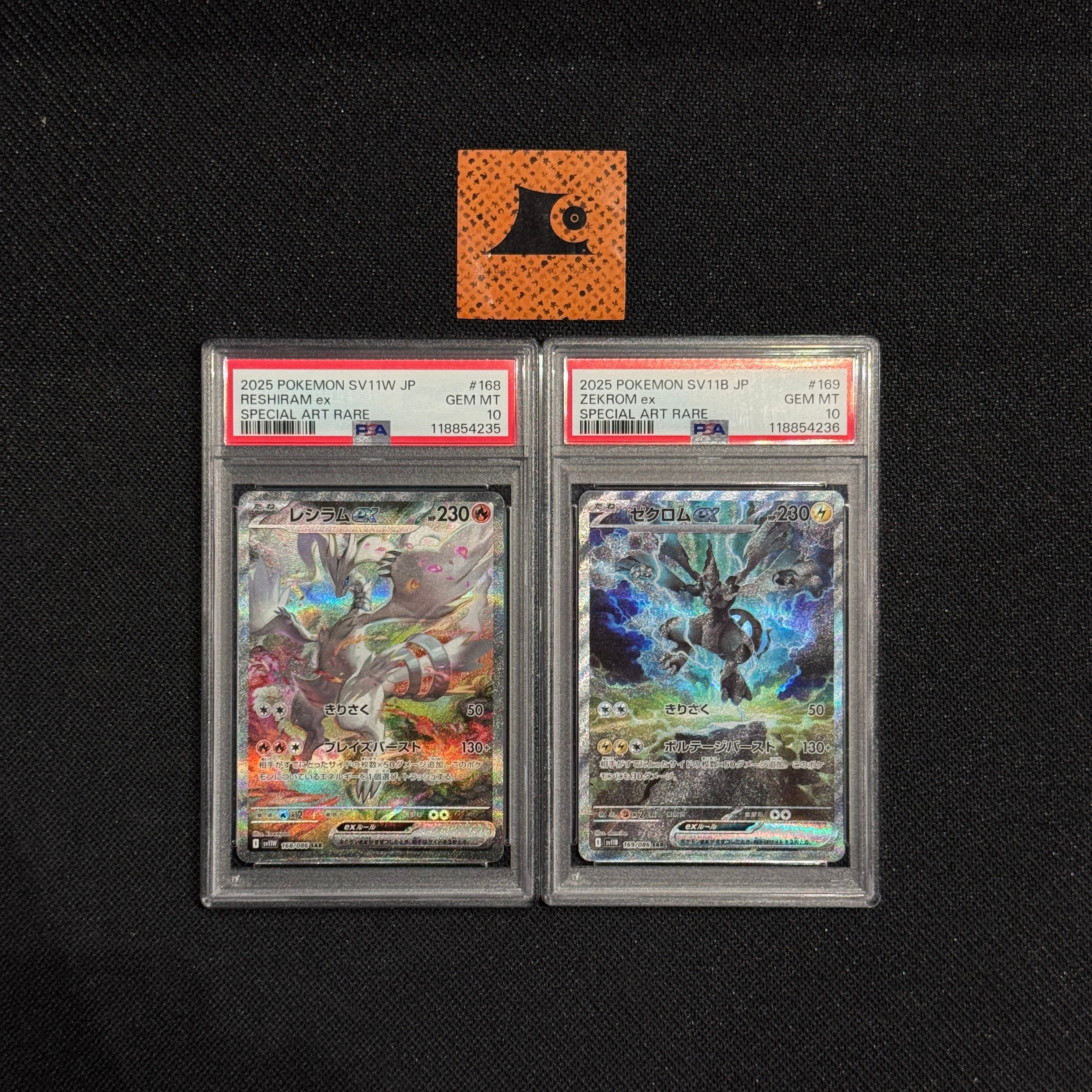 PSA 10 - Sequential] Zekrom ex & Reshiram ex - 169/086