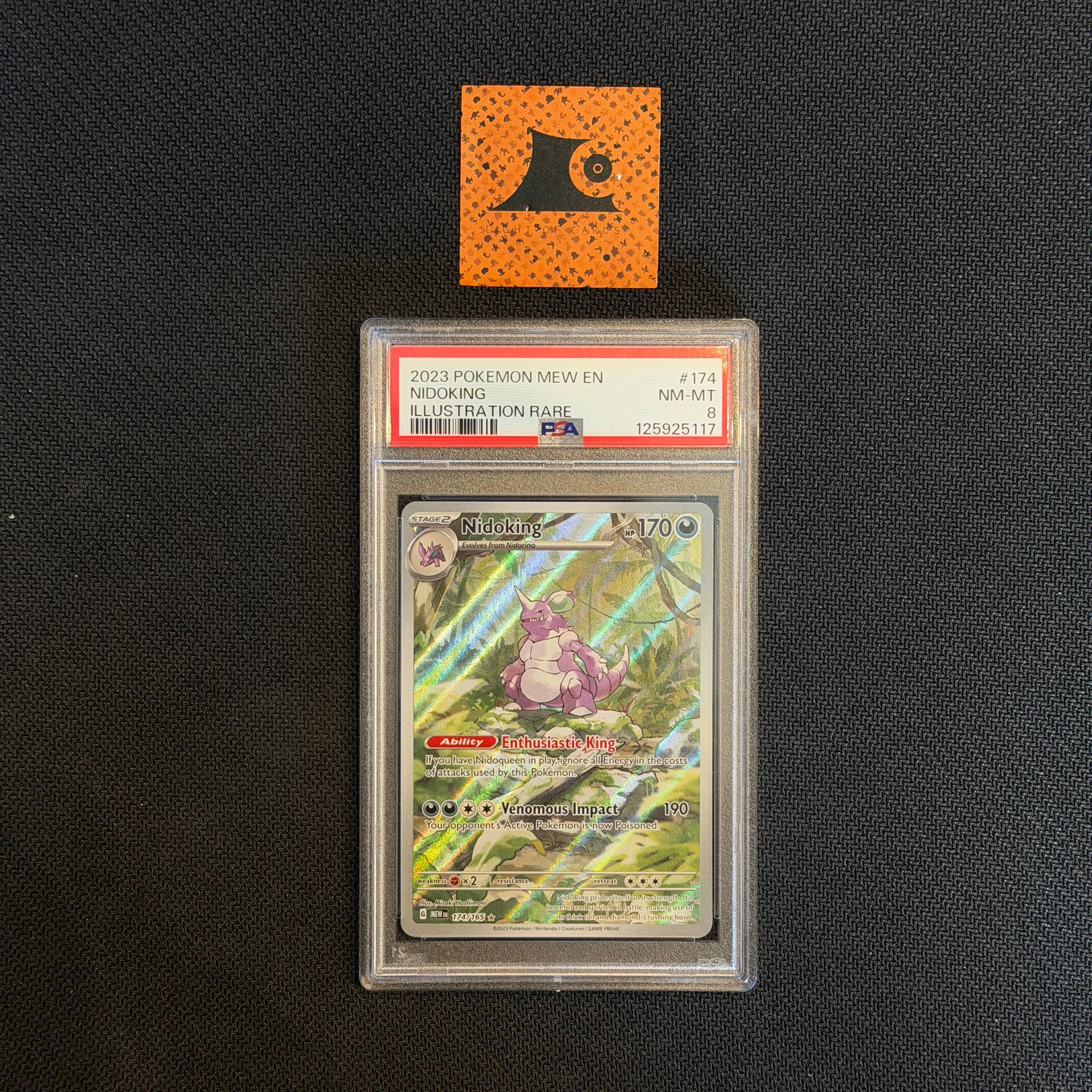 judge pokemon card price PSA 8] Pokemon TCG - Nidoking - 174/165 - Illustration Rare