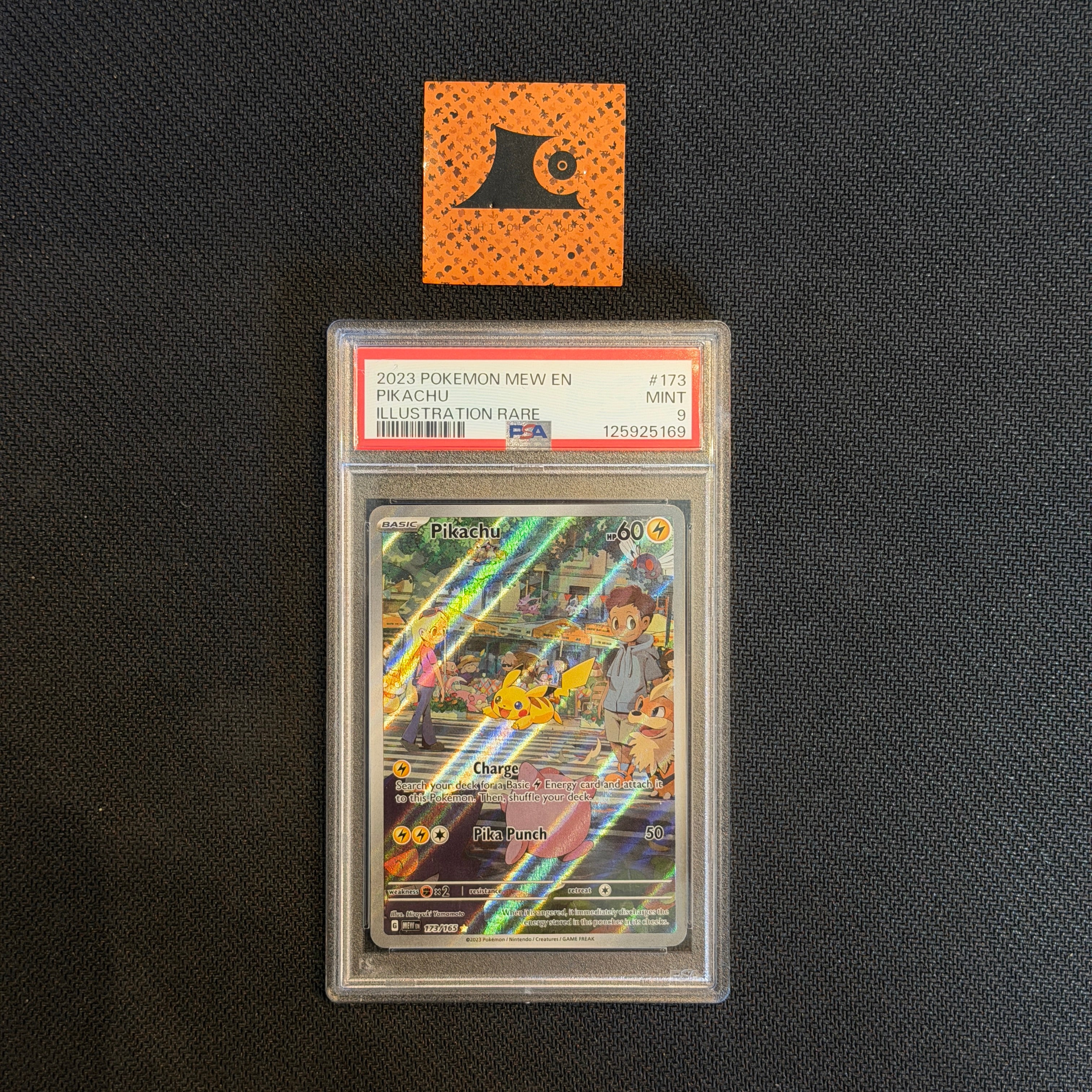 PSA 9] Pokemon TCG - Pikachu - 173/165 - Illustration Rare - 151