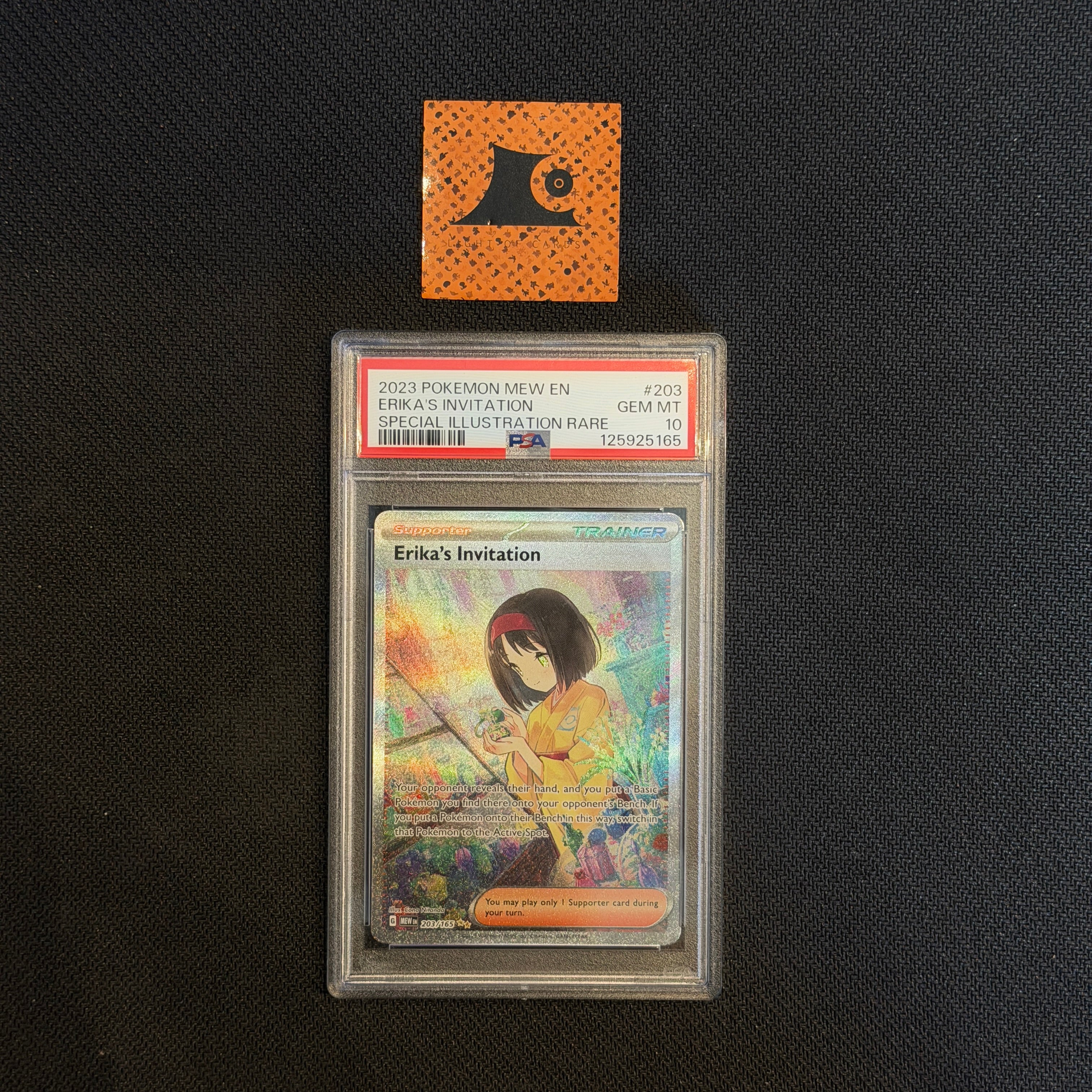 PSA 10] Pokemon TCG - Erika's Invitation - 203/165 - 151  Light of Cards