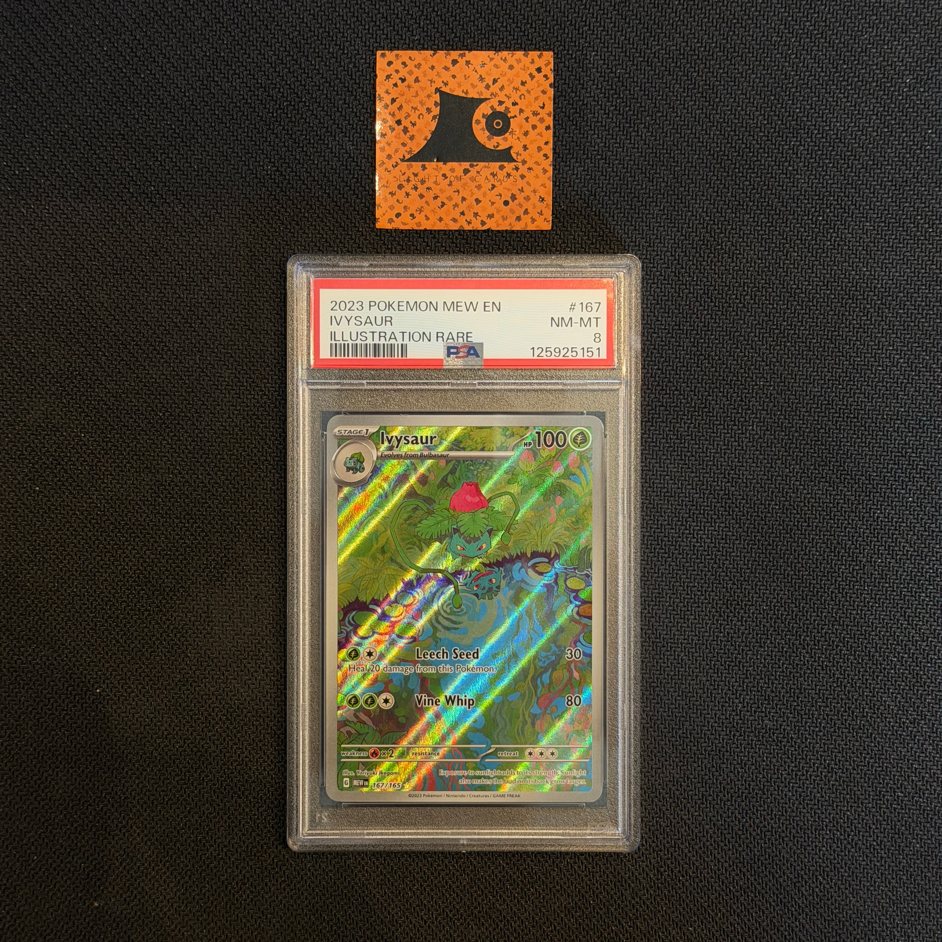PSA 8] Pokemon TCG - Ivysaur - AR - 167/165 - 151  Light of Cards