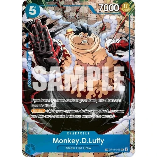 One Piece - Monkey.D.Luffy - OP11-058 - Fist of Divine Speed
