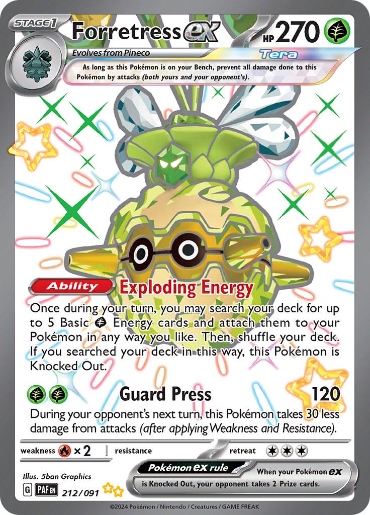 Pokémon TCG - Forretress ex - 212/091 - Paldean Fates