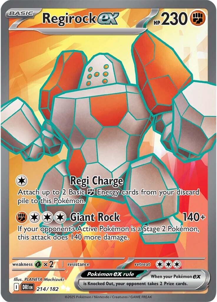 Pokémon TCG - Regirock ex - 214/182 - Destined Rivals