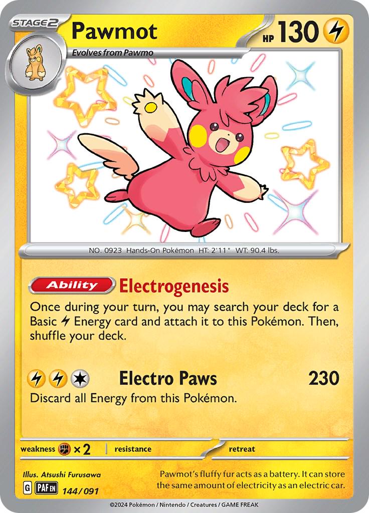 Pokemon TCG - Pawmot - 144/091 - Paldean Fates