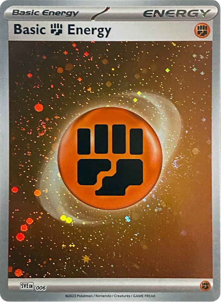 Pokémon TCG - Fighting Energy - Cosmos Holo - Scarlet & Violet Energy