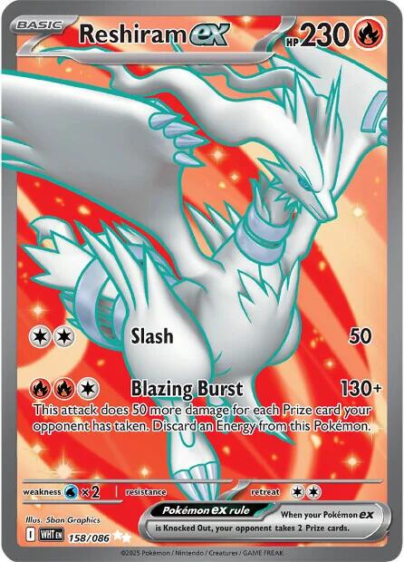Pokémon TCG - Reshiram ex - 158/086 - White Flare