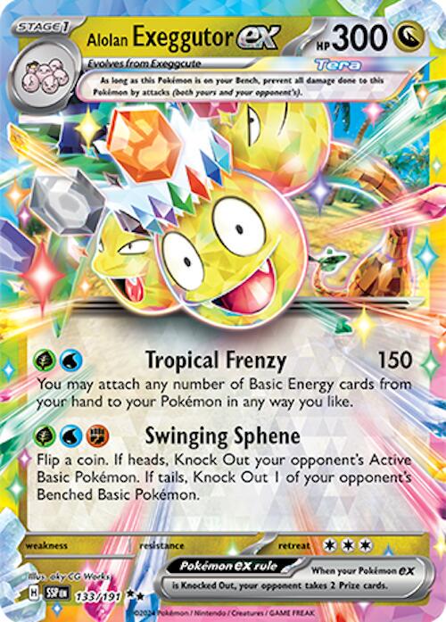 Pokémon TCG - Alolan Exeggutor ex - 133/191 - Surging Sparks