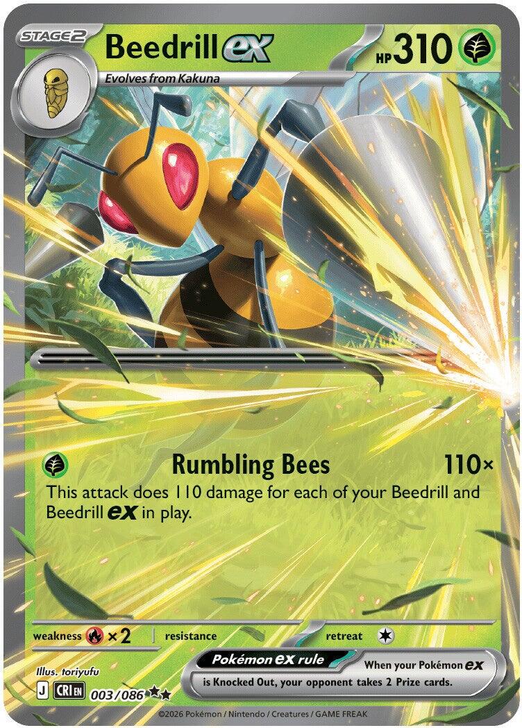 Pokémon TCG - Beedrill ex - 003/086 - Chaos Rising