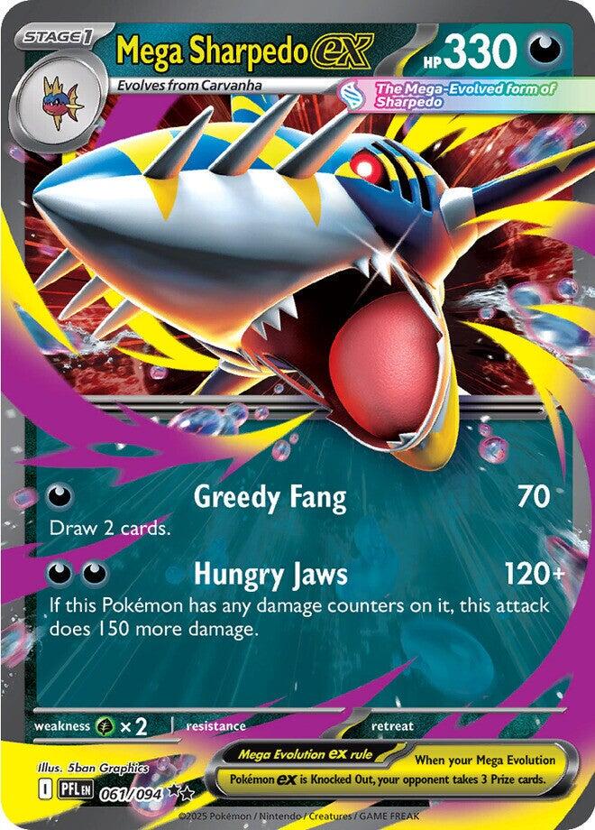 Pokémon TCG - Mega Sharpedo Ex - 061/094 - Phantasmal Flames