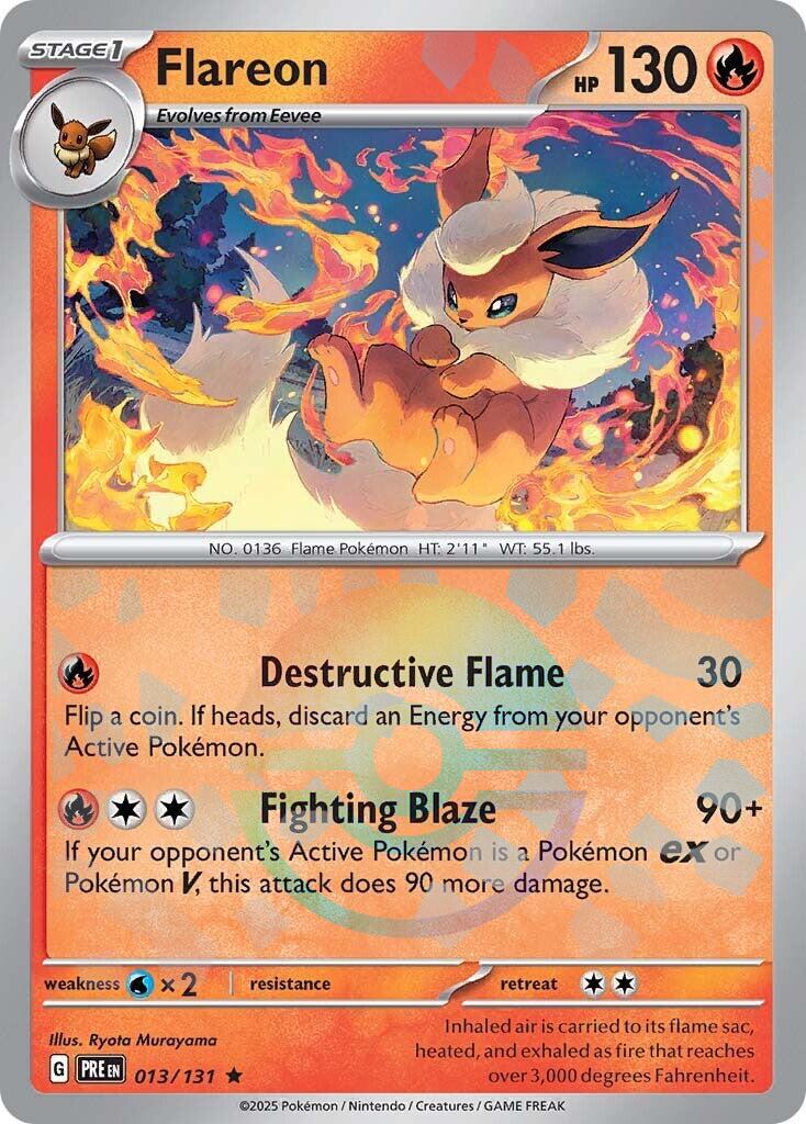 Pokémon TCG - Flareon - 013/131 - Prismatic Evolutions