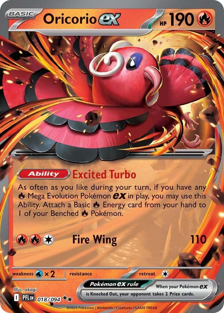 Pokémon TCG - Oricorio Ex - 018/094 - Phantasmal Flames
