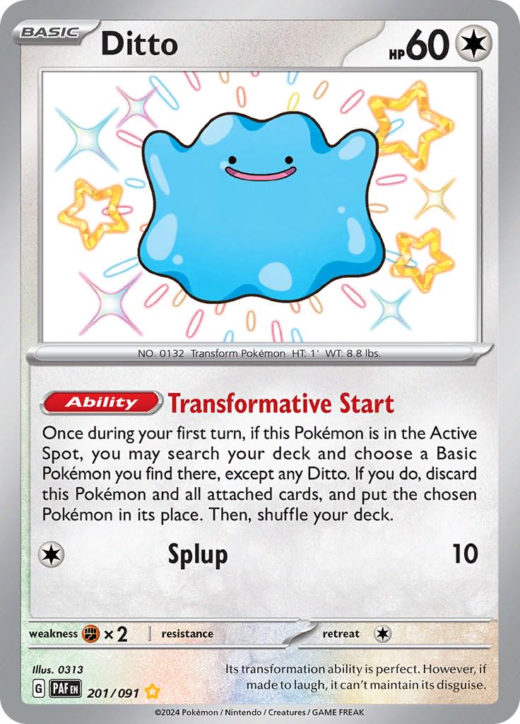 Pokémon TCG - Ditto - 201/091 - Paldean Fates