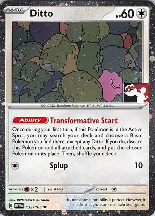 Pokémon TCG - Ditto [Prize Pack] - 132/165 - SV151