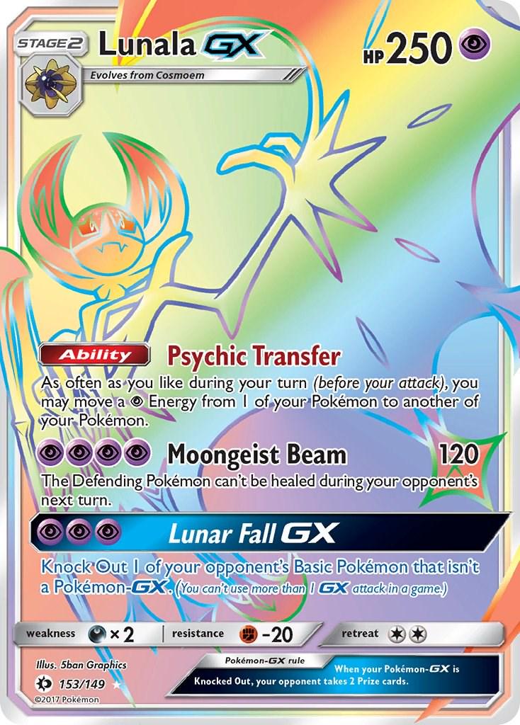 Pokémon TCG - Lunala GX - 153/149 - Sun & Moon