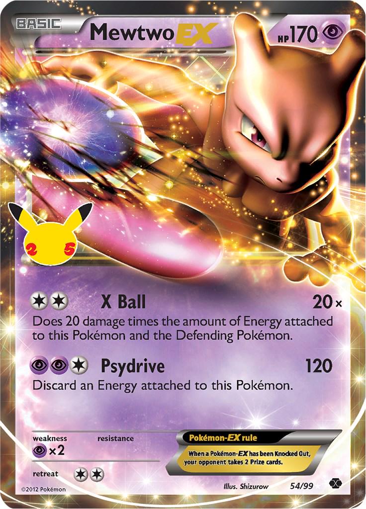 Pokémon TCG - Mewtwo EX - 54/99 - Celebrations