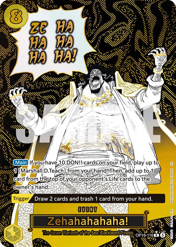 One Piece - Zehahahahaha! [Alt Art] - OP16-116 -The Time of Battle