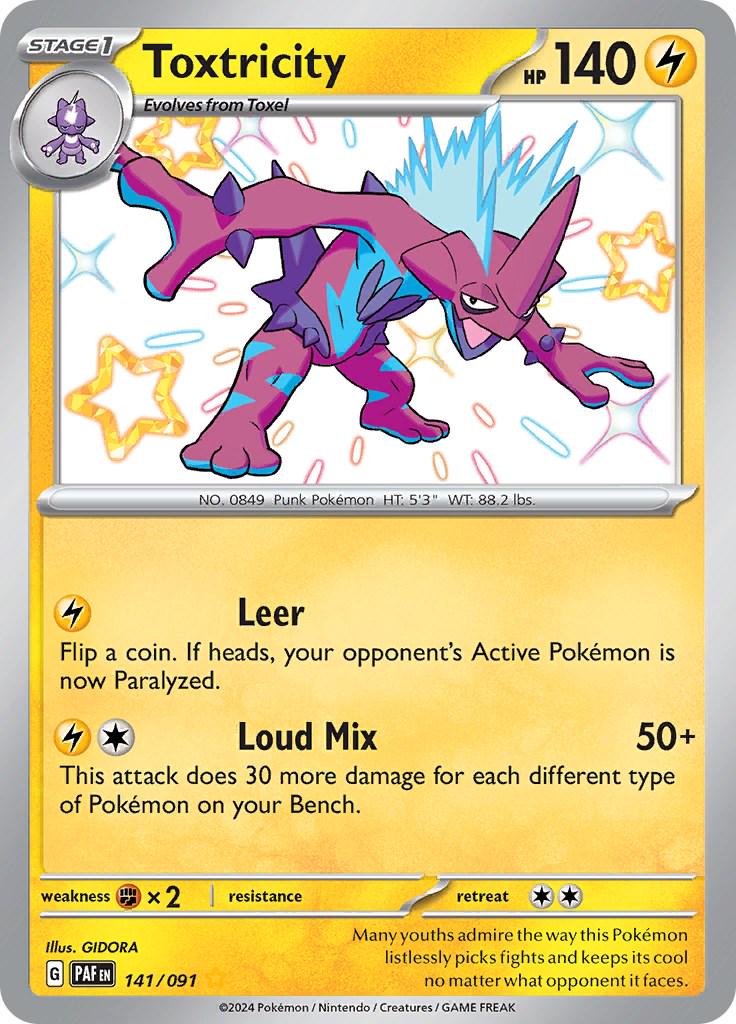 Pokémon TCG - Toxtricity - 141/091 - Paldean Fates
