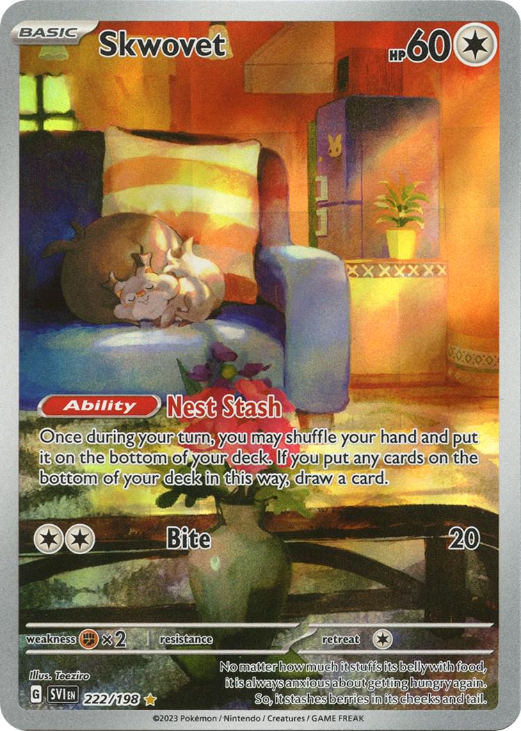 Pokémon TCG - Skwovet - 222/198 - Scarlet & Violet