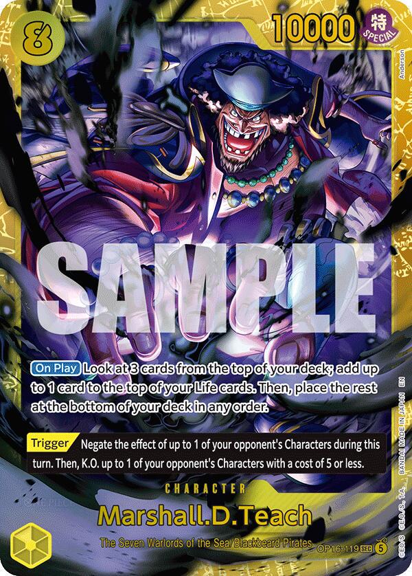 One Piece - Marshall.D.Teach - OP16-119 - The Time of Battle