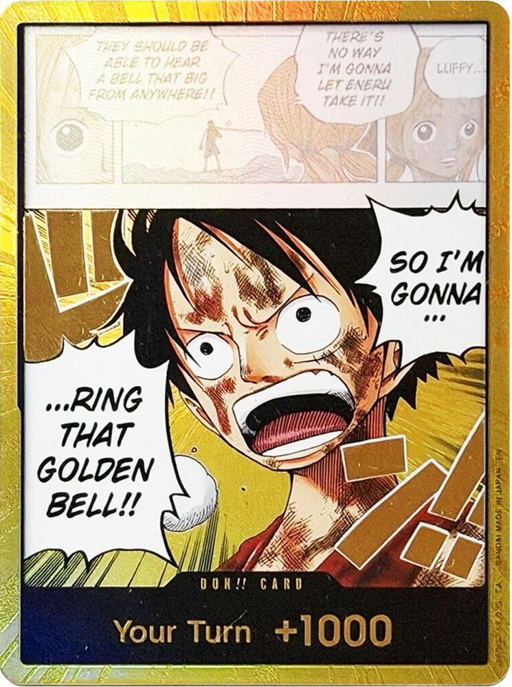 One Piece - DON!! Card [Luffy Gold] - Adventure on Kami's Island