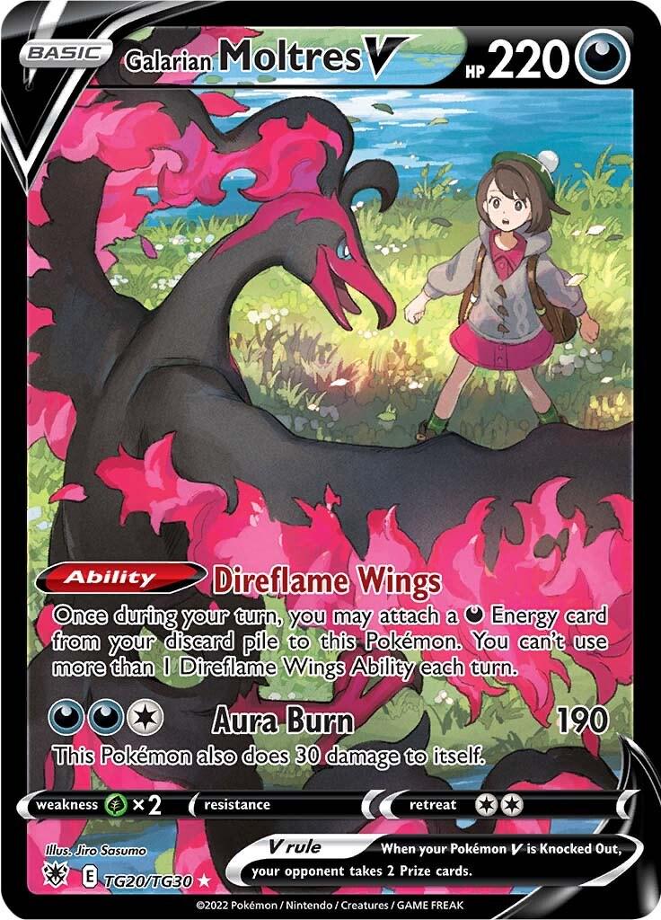 Pokémon TCG - Galarian Moltres V - TG20/TG30 - Astral Radiance