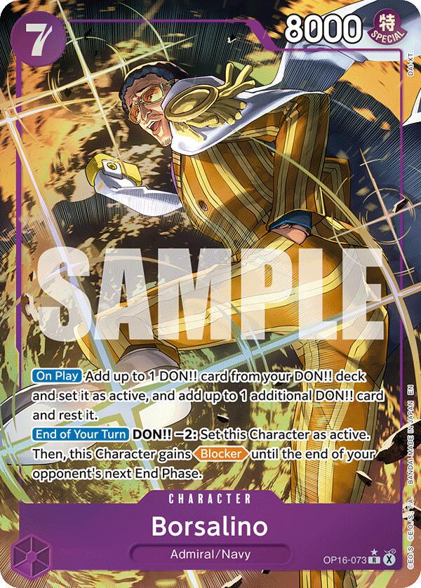 One Piece - Borsalino [Alt Art] -0OP16-073 - The Time of Battle