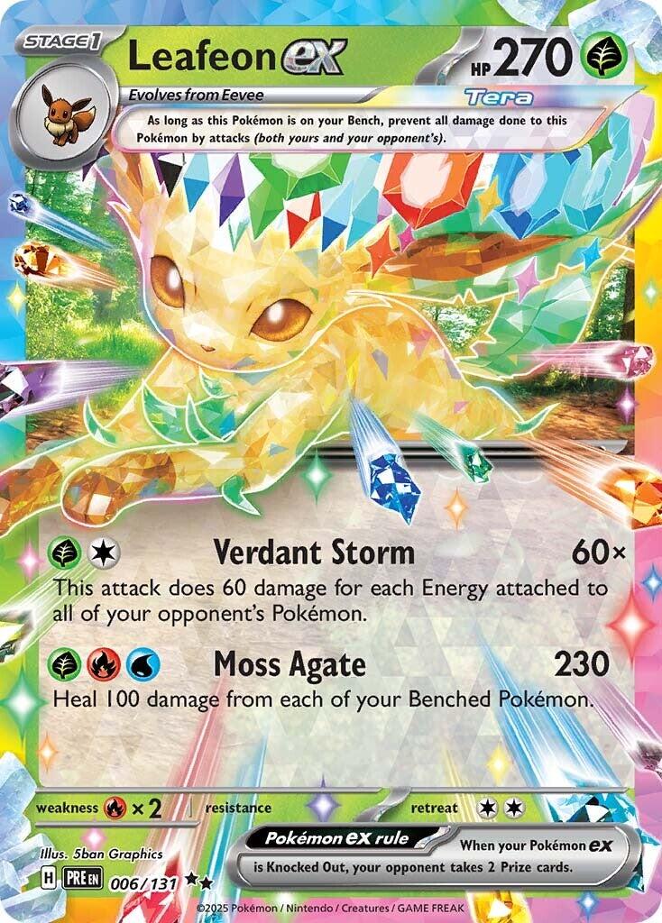 Pokemon TCG - Leafeon - 006/131 - Double Rare - Prismatic Evolutions