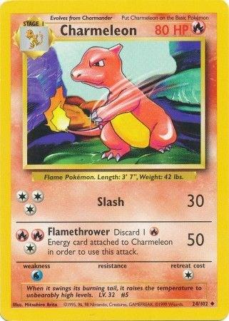 Pokemon TCG - Charmeleon - 24/102 - Base Set