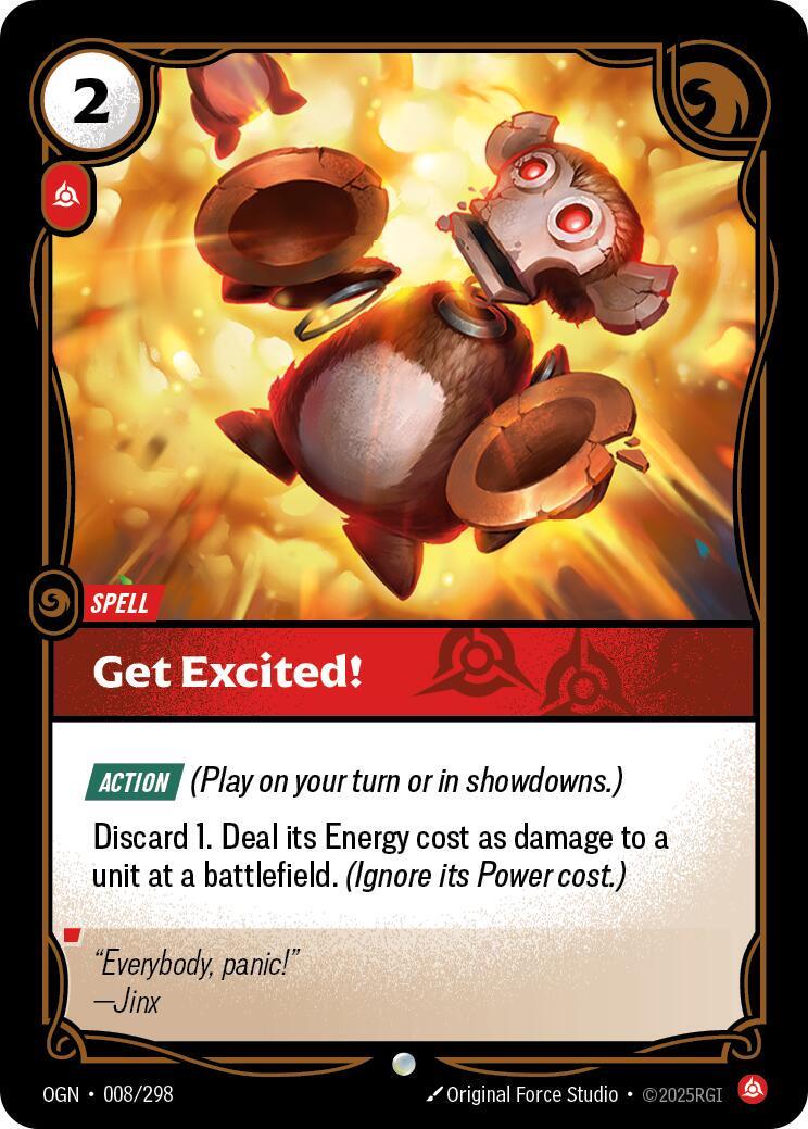 Riftbound TCG - Get Excited! - 008/298 - Origin
