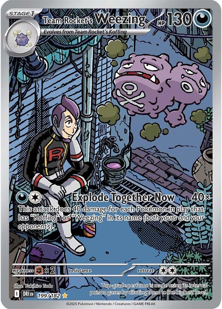 Pokémon TCG - Team Rocket's Weezing - 199/182 - Destined Rivals
