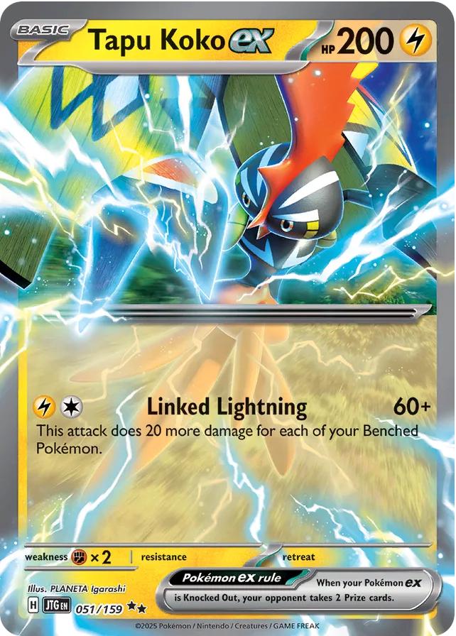 Pokémon TCG - Tapu Koko ex - 051/159- Journey Together