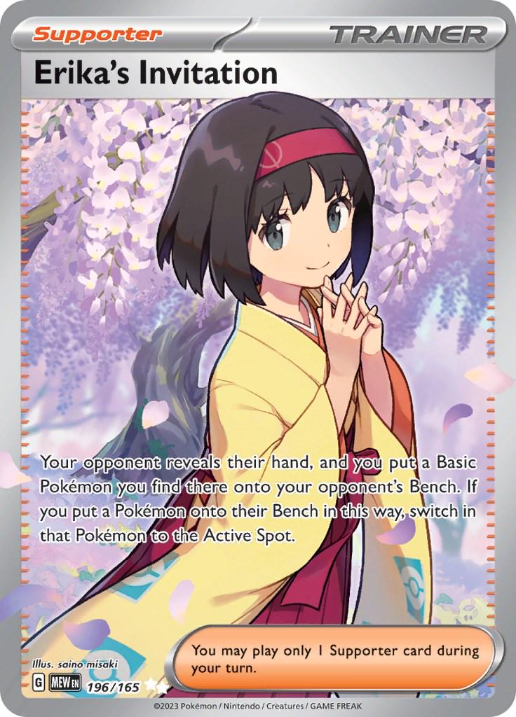 Pokémon TCG - Erika's Invitation - 196/165 - SV151